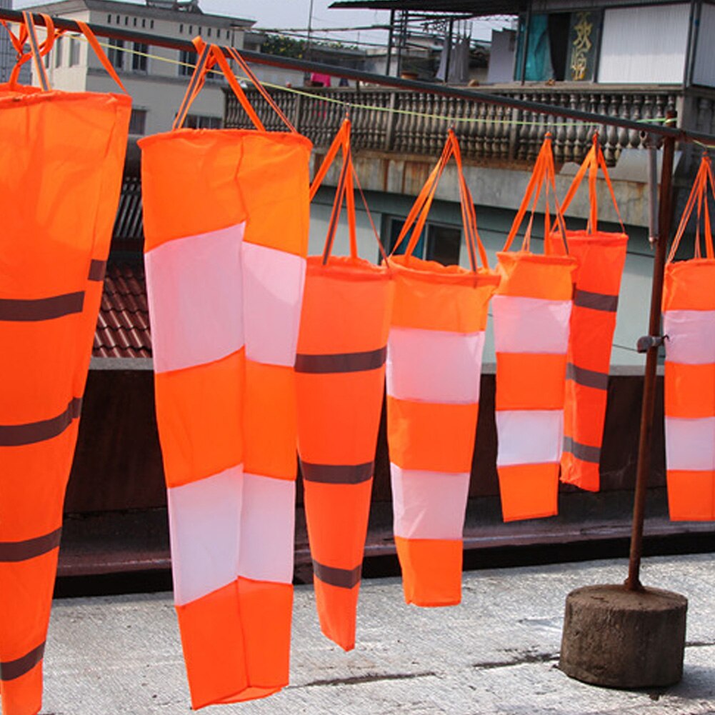 40cm Nylon Wind Sock All Weather Vane Windsock Outdoor Toy Kite Wind Monitoring Needs Wind Indicator Toy for Meteorology