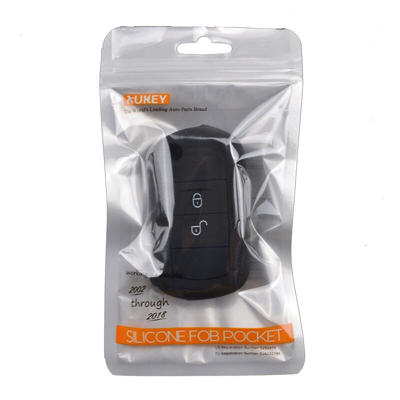 Silikon nøkkelveske deksel til land rover  lr3 oppdagelse 3 område rover sport vouge 2005 -  nøkkelløs fob skallholderbeskytter
