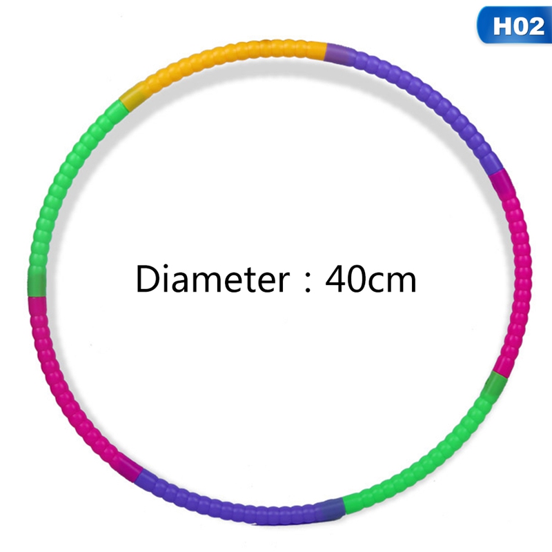 Détachable Sport Cerceau En Plastique Cercle de Forme Enfants Exercice Fitness Décontracté Sport Cerceaux Enfants Gym Musculation Boucle: 40CM
