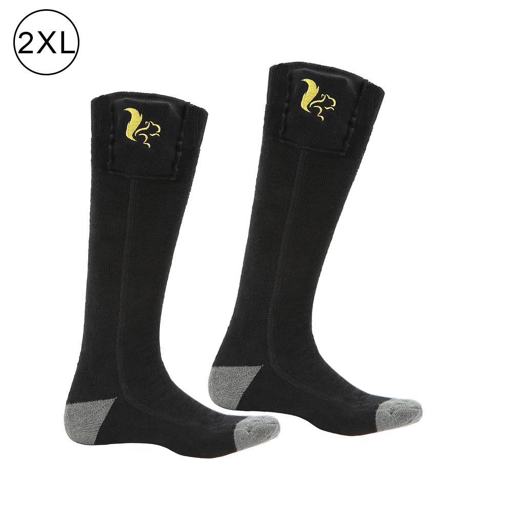 Elektriske opvarmede sokker sokker med genopladeligt batteri til kronisk kolde fødder stor størrelse usb opladning varmesokker hele: C