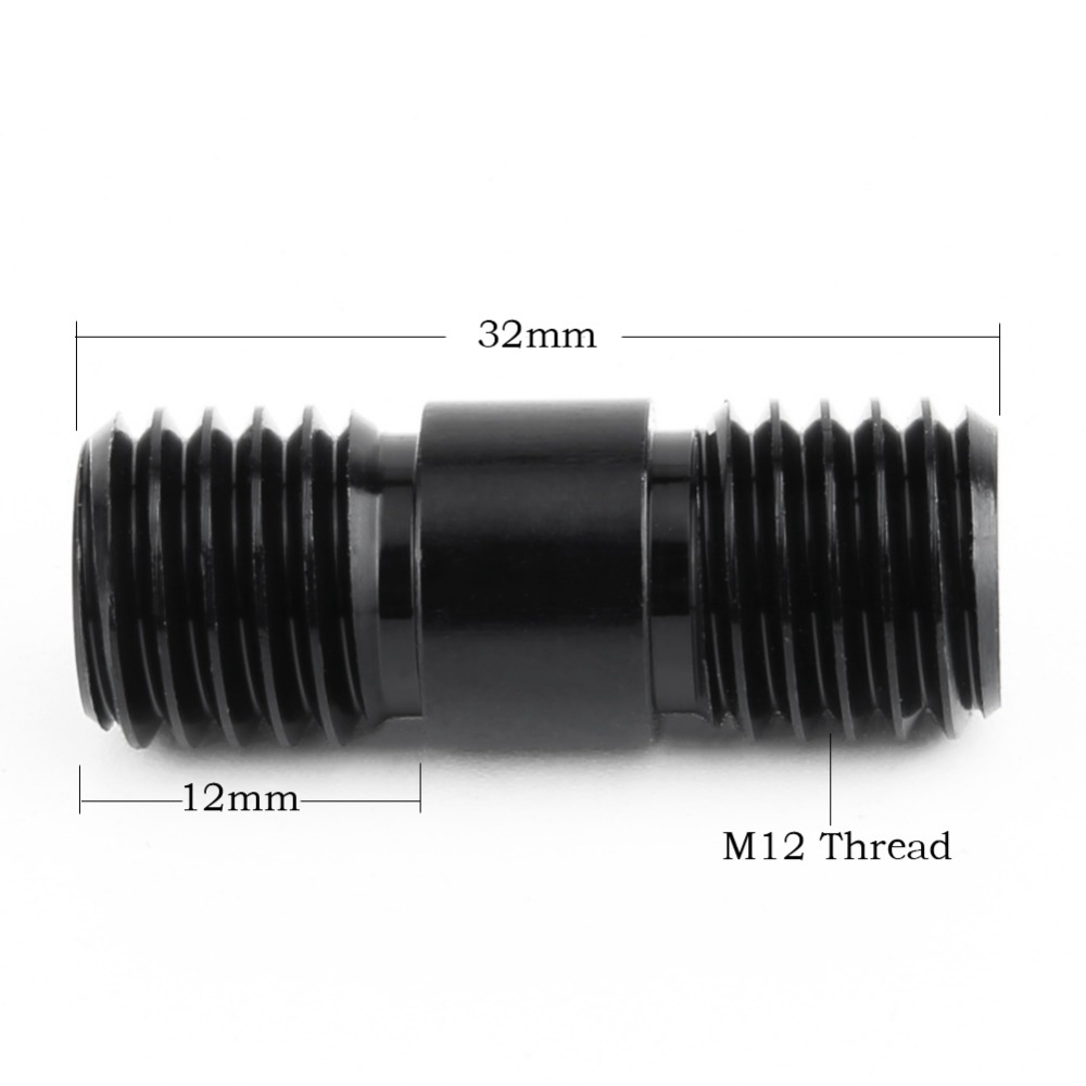 NICEYRIG 15mm Staaf Aansluiting Schroef M12 Draad Rig DSLR Camera Schouder Rig 15mm Rod Rail Schroef M12 Rig moer (2 Stuks een Pak)