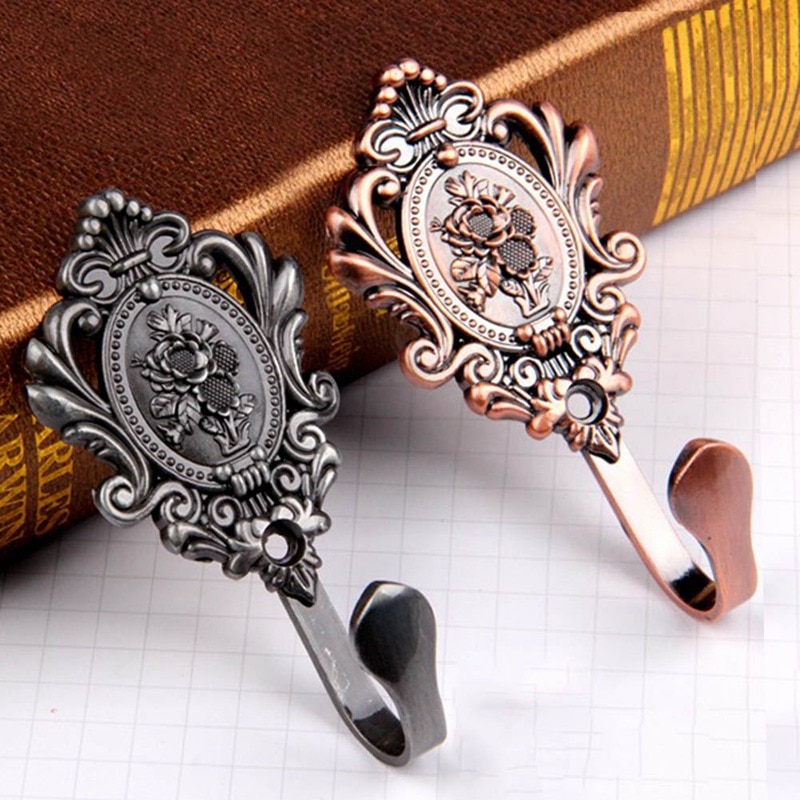 Curtain Hook Curtain Holdback Decorative Wall Hooks for Hanging Window Curtain Accessories Floral Hardware Hooks