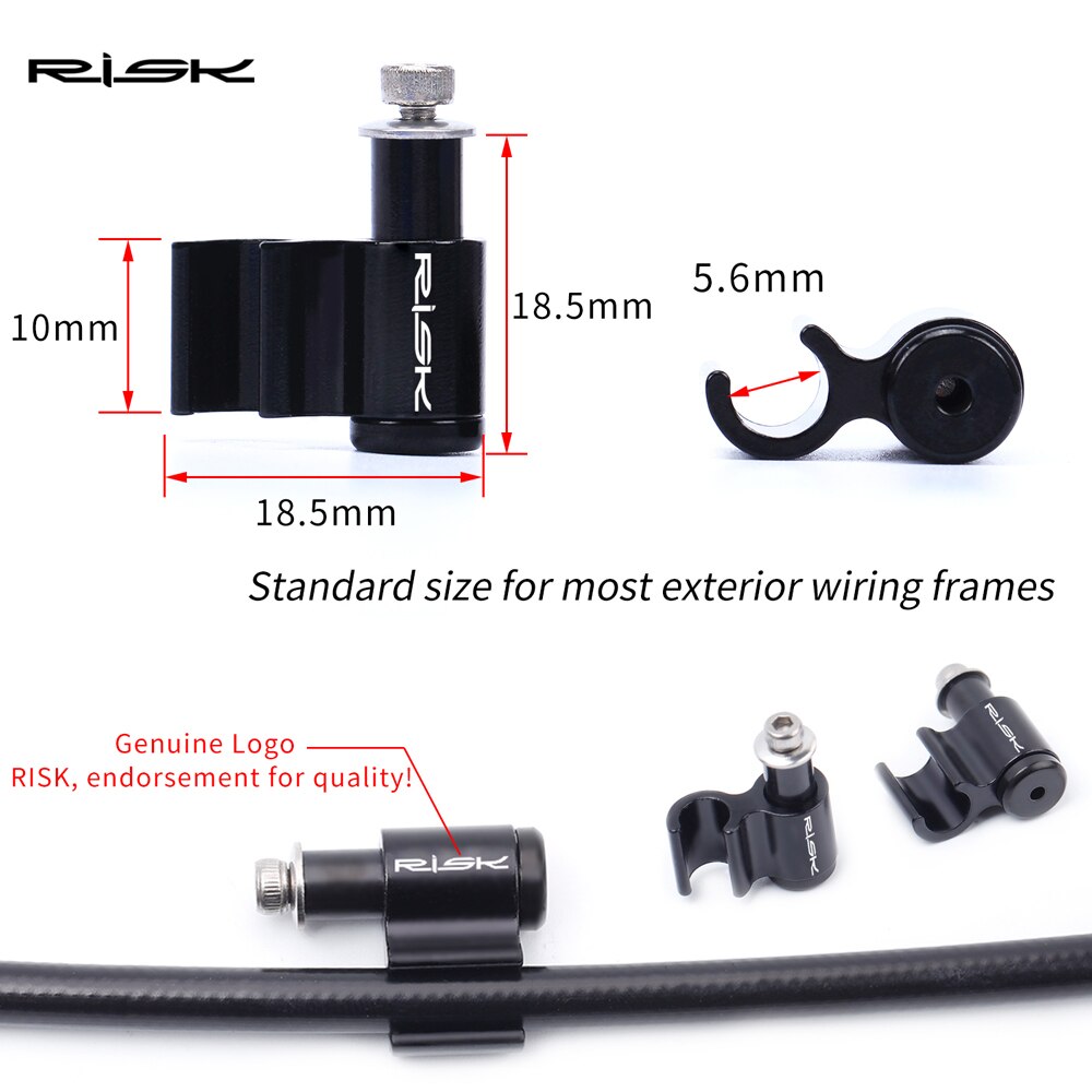 Riski 4 kpl mtb pyörän hydrauliset levyjarrut vaijerin ohjain letkun muunnoskehys linjan yli puristin adapterin pidike polkupyörälle