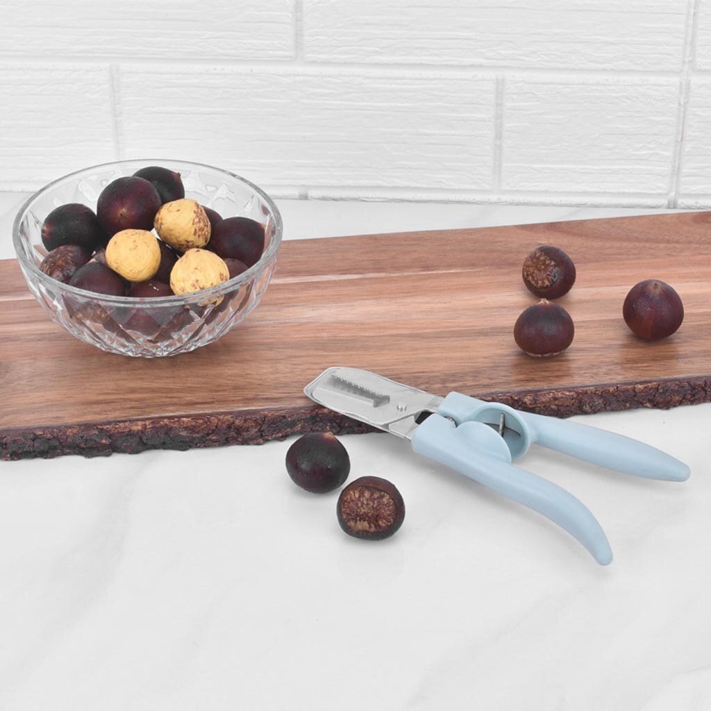 Stainless Steel Chestnut Clip Plastic Stainless Steel Walnut Clip Sheller Chestnut walnut Opener kitchen tool