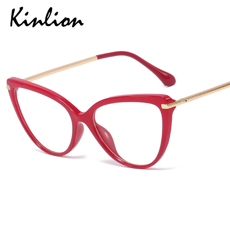 Gafas Cat Eye para mujer, Cateye Tr90 montura metálica, Gafas de piernas primaverales para mujer, Gafas Retro Vintage para mujer, marcos de Gafas