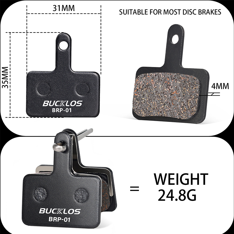 BUCKLOS Fit B01S pastilla de freno de disco resina semimetálica cerámica pastillas de bicicleta pastillas de frenos hidráulicos para SHIMANO MT200 MT400