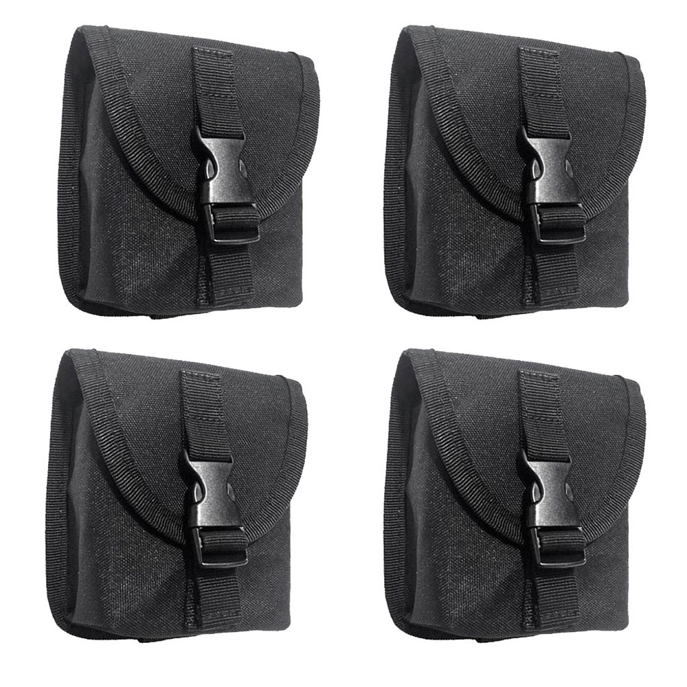 600D Nylon Duiken Trim Teller Gewicht Pocket Pouch Met Quick Release Gespen Ballast Gewicht Pouch Voor Cave Wrak Duiken: Black 4PC