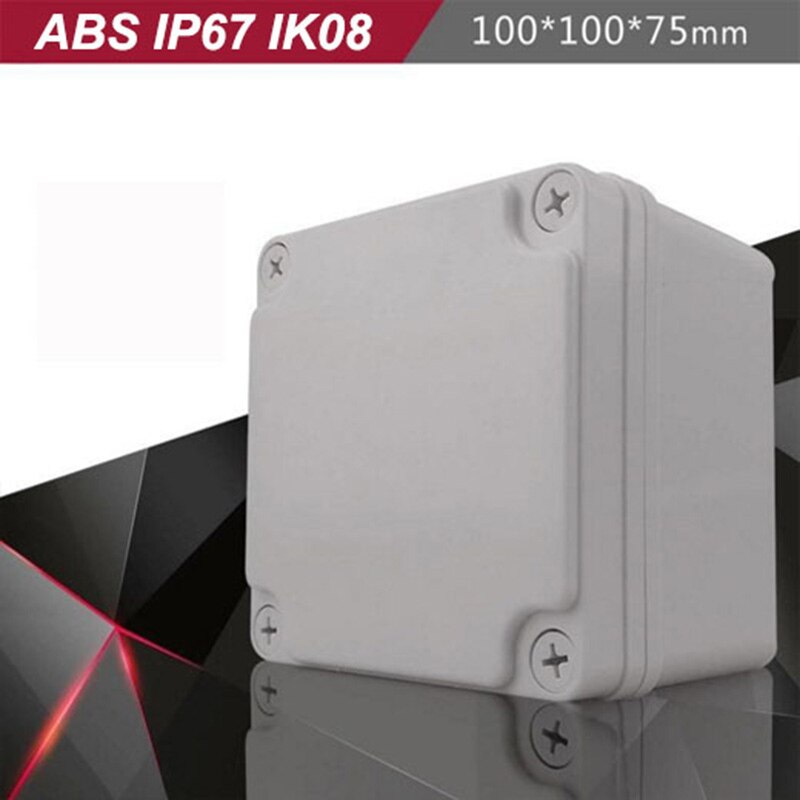 ABS shell small outdoor cable IP67 plastic waterproof junction box electronics enclosure: Silver