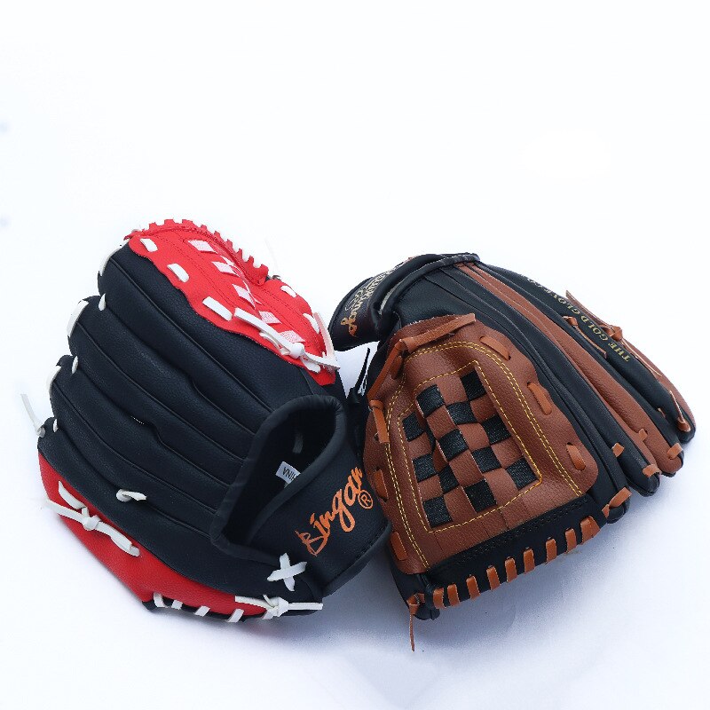 Kids Baseball Handschoen Lederen Linkerhand Accessoires Baseball Handschoen Lederen Softbal Handschoenen Guante Sofbol Softbal Training