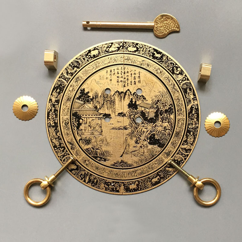 Chinese Antieke Meubels Koperen Fittingen 140/180/240Mm Kasthandvat Schoen Boekenkast Garderobe Deurklink Retro Meubels