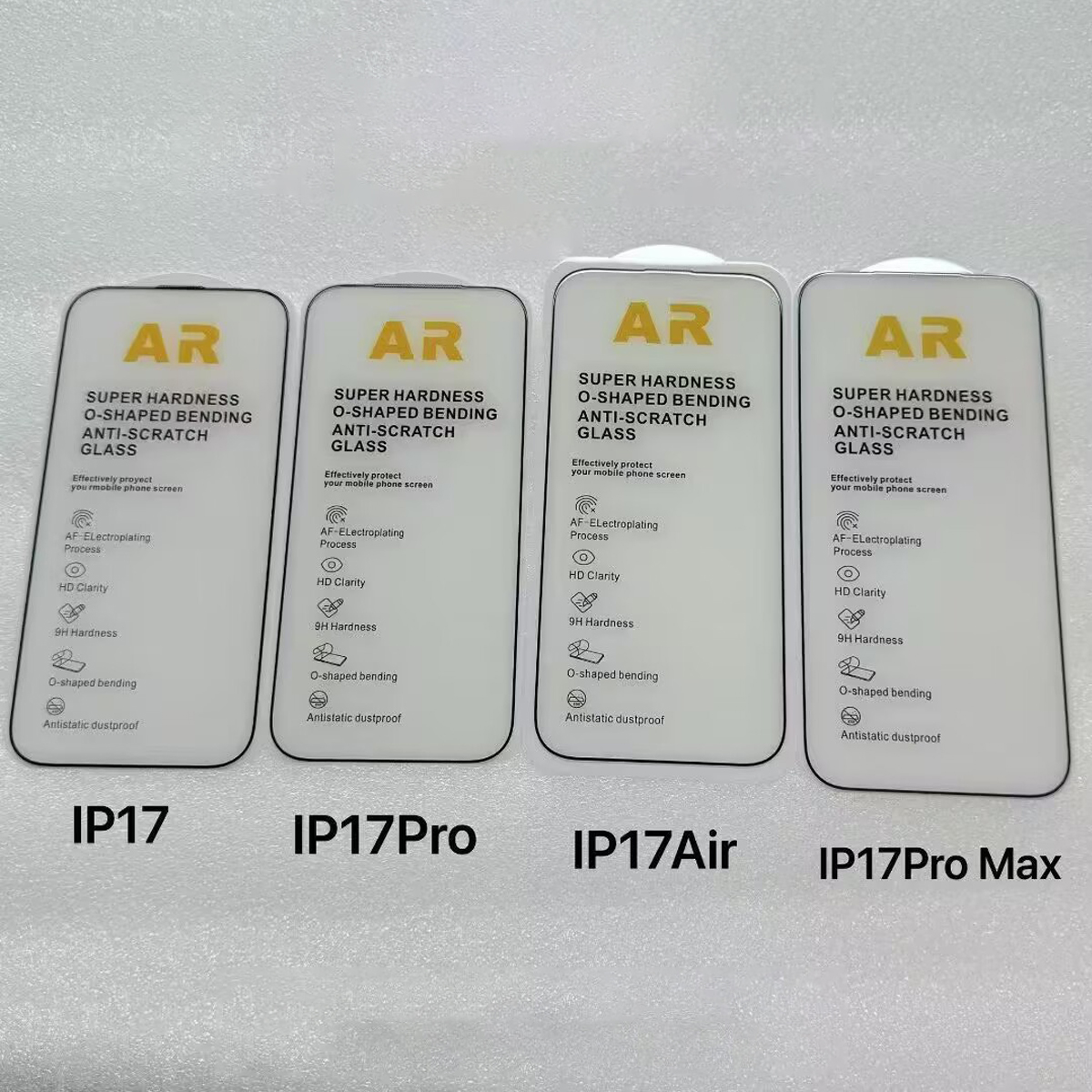 1–2 Stück 9H HD AR Antireflex-Hartglas für iPhone 17 Profi Max 17 Luft Anti-Reflexion verbessern Displayschutzfolie