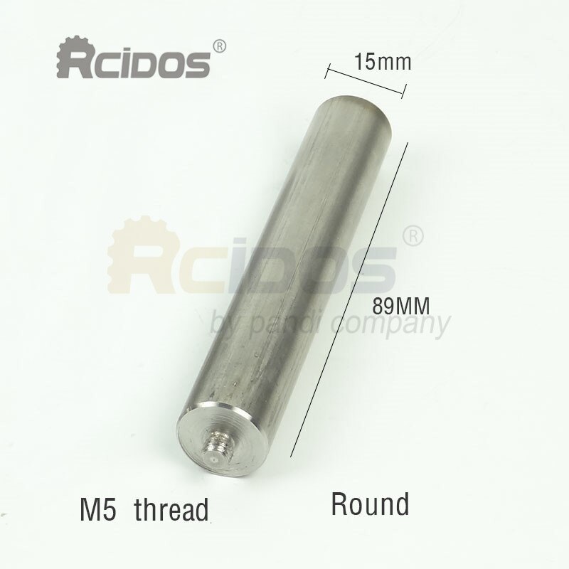 Rcidos #304 punho de aço inoxidável, ferramentas de gravação de logotipo de gravação a frio, punho sextavado: M5x15x89MM Bar only