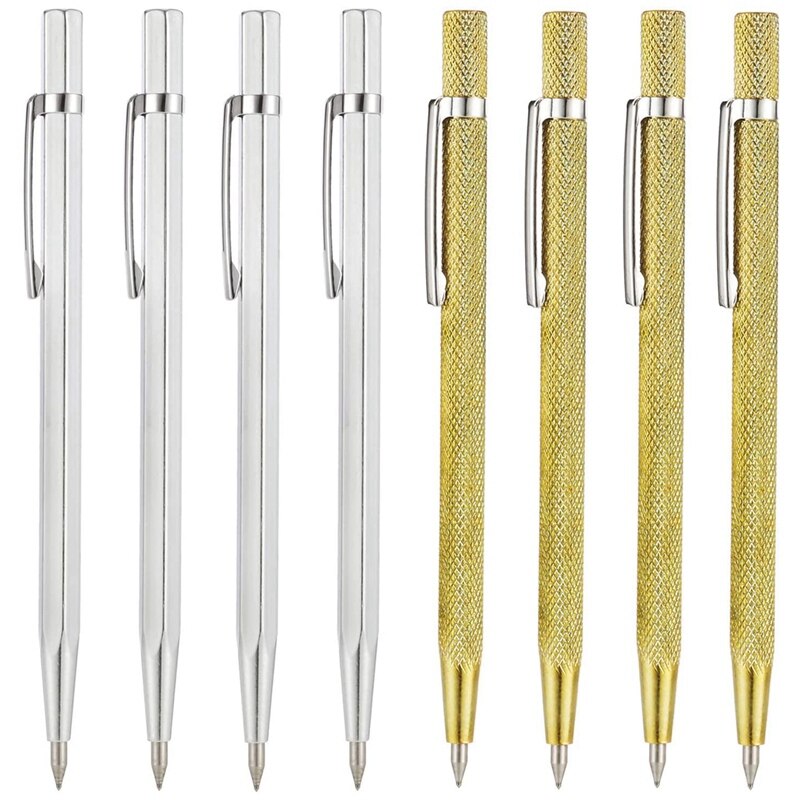 8Pcs Tip Scriber Etching Engraving Pen Glass Scribe Tool Aluminium Etching Engraving Penfor Ceramics Glass: Default Title