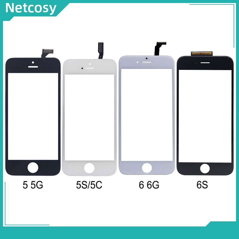 OCA Glue Touch Screen Digitizer Panel with Frame Front Touchscreen Glass sensor Lens For iphone 5 5G 5S 5C 6G 6S Screen Repair