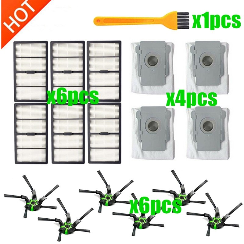 roller Brush Side Brush Filters Dust Bag Replacement for iRobot Roomba S9 S9+ Sweeping Robot Vacuum Cleaner Accessories: 1