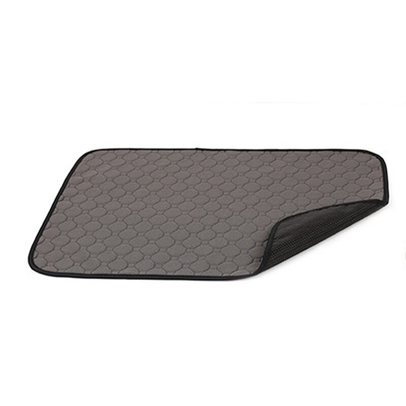 Reusable Dog Pee Pad Washable Pet Training Pads Premium Fast Absorbent Whelping Mat for Dogs Cats Bunny Puppy Pads Waterproof: Gray / S 60x45cm