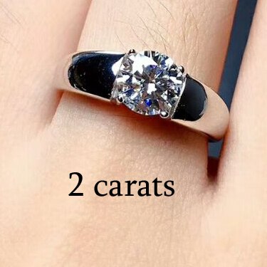 MeiBaPJ 0.5/1/2 Carati Moissanite Della Pietra Preziosa Anello di Diamante di Modo D Colore VVS 925 Sterling Silver Belle Monili di Cerimonia Nuziale per delle donne