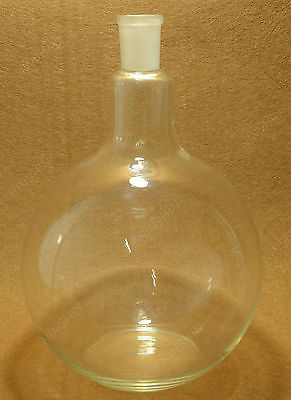 Platte Bodem Glazen Kolf, 3000 ml, 24/40, Sigle Hals, Een Hals, 3 Liter, Kokend fles