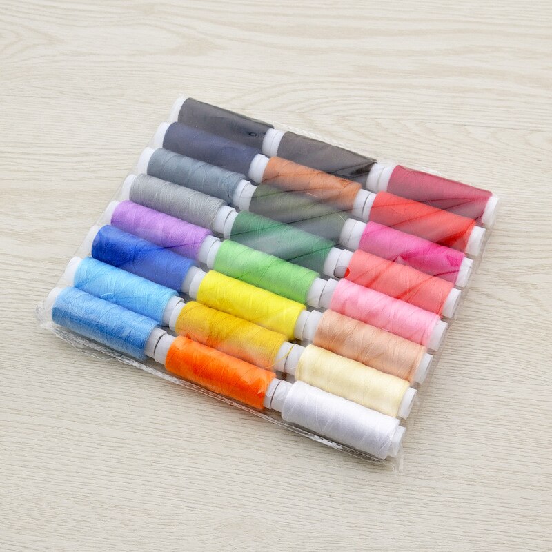 24 Pcs 402 Cotton Sewing Thread Polyester Sewing Material Accessories Sewing Thread Set