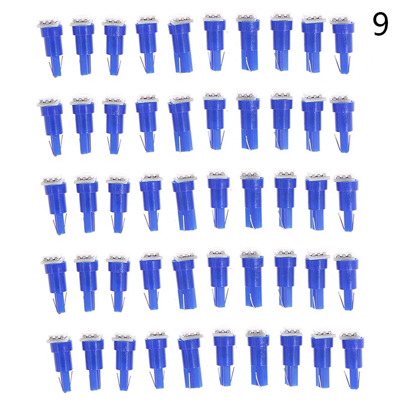 50Pcs Led T5 5050 Instrument Gloeilampen 24V Dc Led Car Auto Dashboards Gauge Lamp: A9