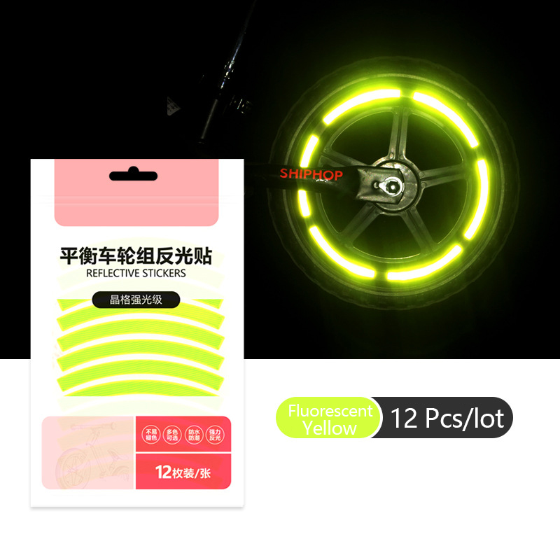 Reflecterende Bandensticker Veiligheidssticker Kleur Kids Balansfiets Reflecterende Sticker Wieldicker Fietsaccessoires