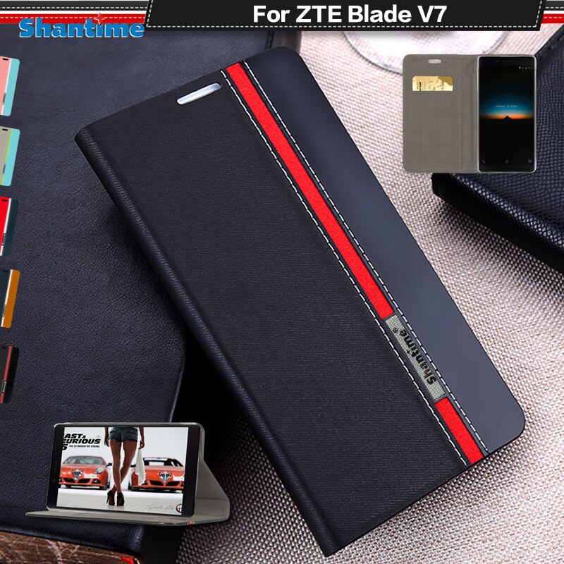 Boek Case Voor ZTE Blade V7 Luxe PU Lederen Portemonnee Flip Case Voor ZTE Blade V7 Cover Silicon Soft Back cover