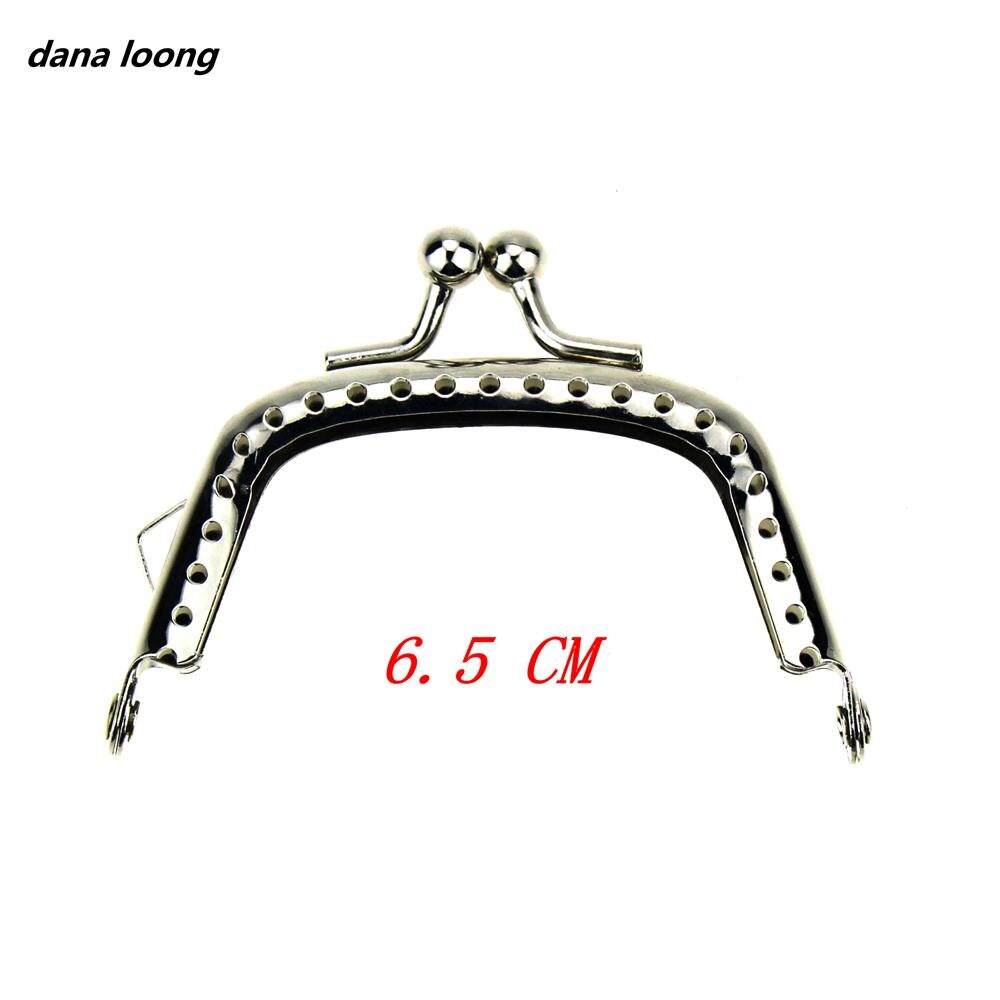 1 Stuk Boogvormige Glossy Zilver Basic Metal Purse Frame Kus Sluiting Lock Diy Tas Accessoires 6.5/8.5/10.5/12.5/15.5 Cm