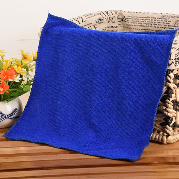 10pcs 30x30cm Wash Microfiber Towels Car Cleaning Towel Soft Drying Cloth Hemming Wash Towel Water Suction Duster Car Clearner
