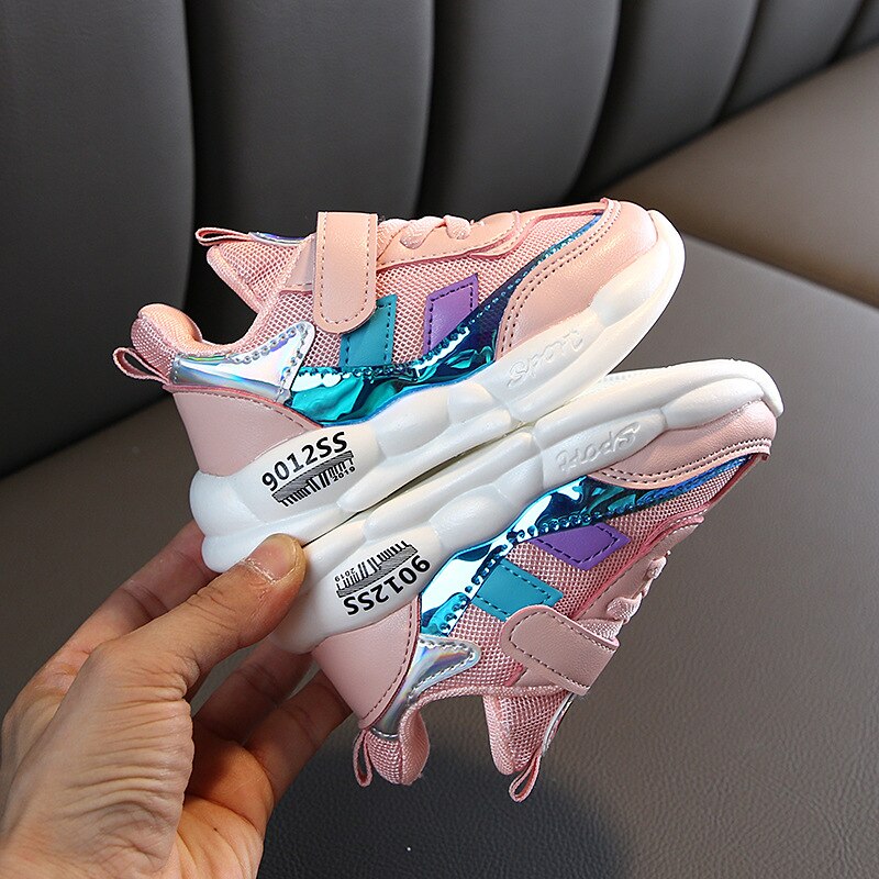 children's baby sports sneakers running shoes boys and girls toddler mesh casual Leisure shoes for baby sneakers: Pink / 24