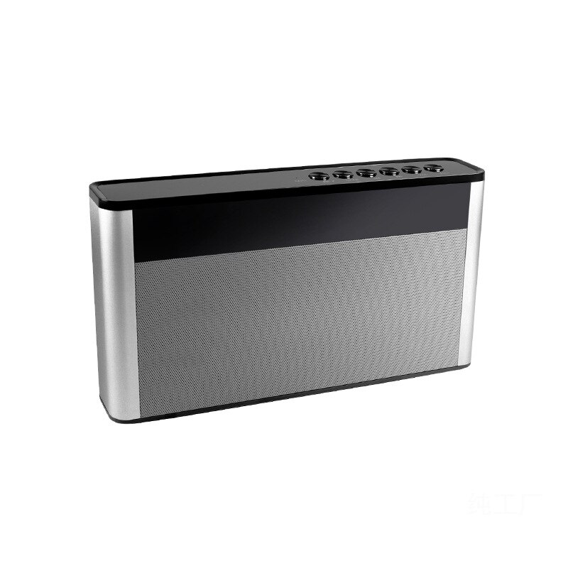 Bluetooth speaker assembly and processing 10w dual speakers ultra-thin foreign trade wireless Bluetooth audio: Silver