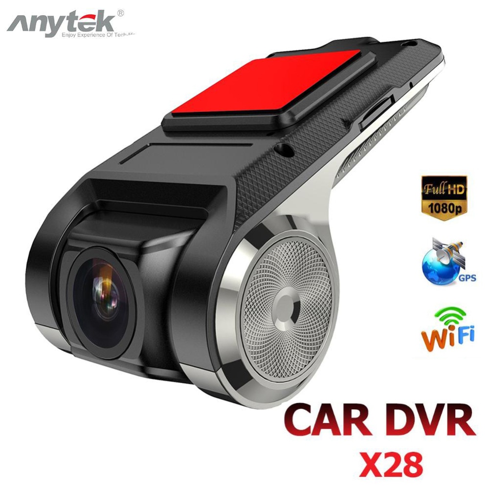 Anytek X28 Mini Auto DVR Camera Full HD 1080P Auto Digitale Video Recorder Dvr ADAS Camcorder G-sensor dash Cam Wifi GPS Dashcam