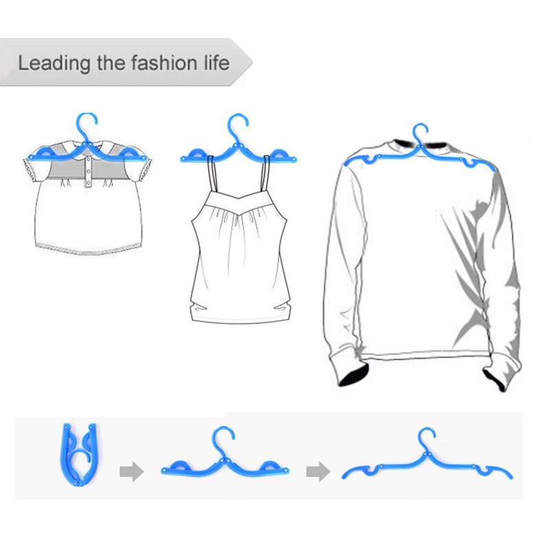 Multifunctional Portable Travel Folding Clothes Hanger Out Door Drying Rack Kids Home Storage Clothing Organizer