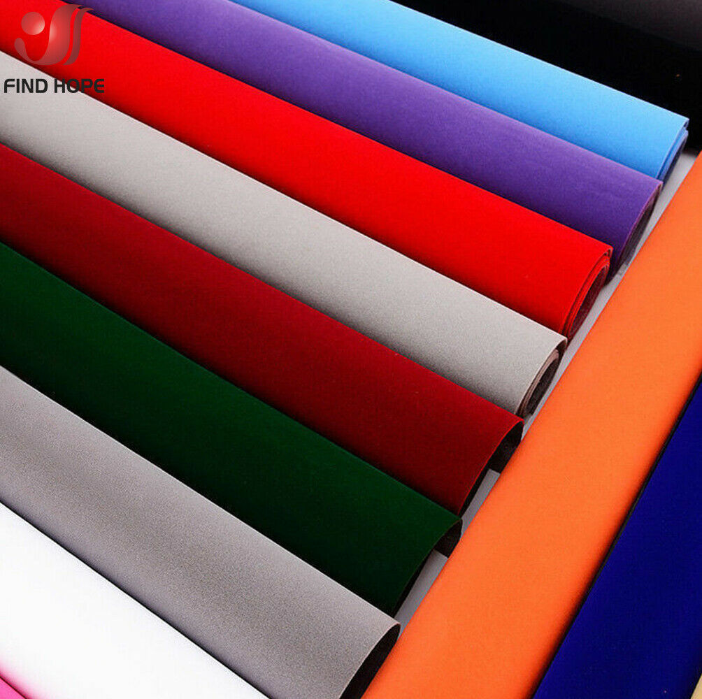 Revêtement en papier velours auto-adhésif 40cm x 150cm, pour tiroir à bijoux, autocollant en tissu coloré, bricolage