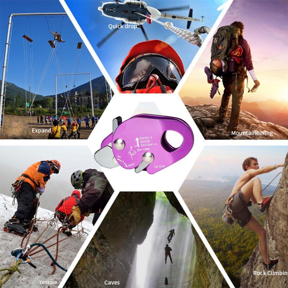 Rock Climbing Arborist Fall Protection Cable Rope Lanyard Protect