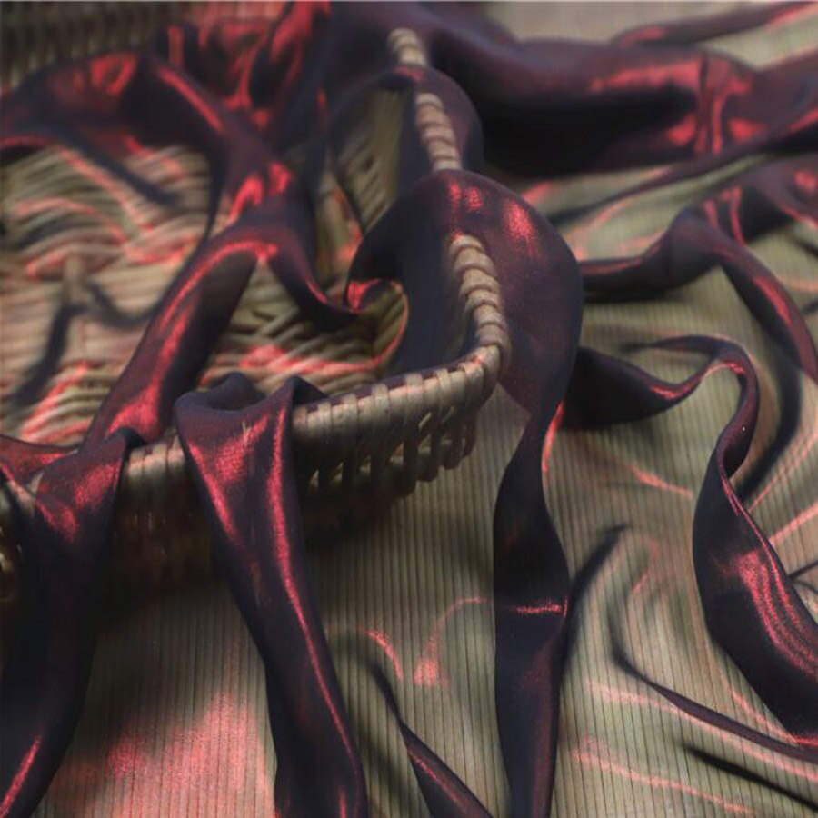 Cosplay Stage Dancing Dress Chiffon Fabric 30D Thin Shiny Fabric Sparkling Sewing Bronzing Wedding Costume DIY 1M: 5