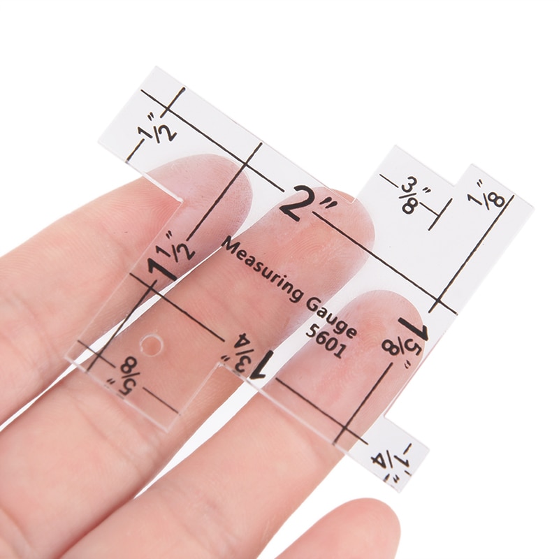 1 st mini plast sömnadsmått quiltlinjaler imperialistisk metrisk skala för sömnad hantverk mätverktyg