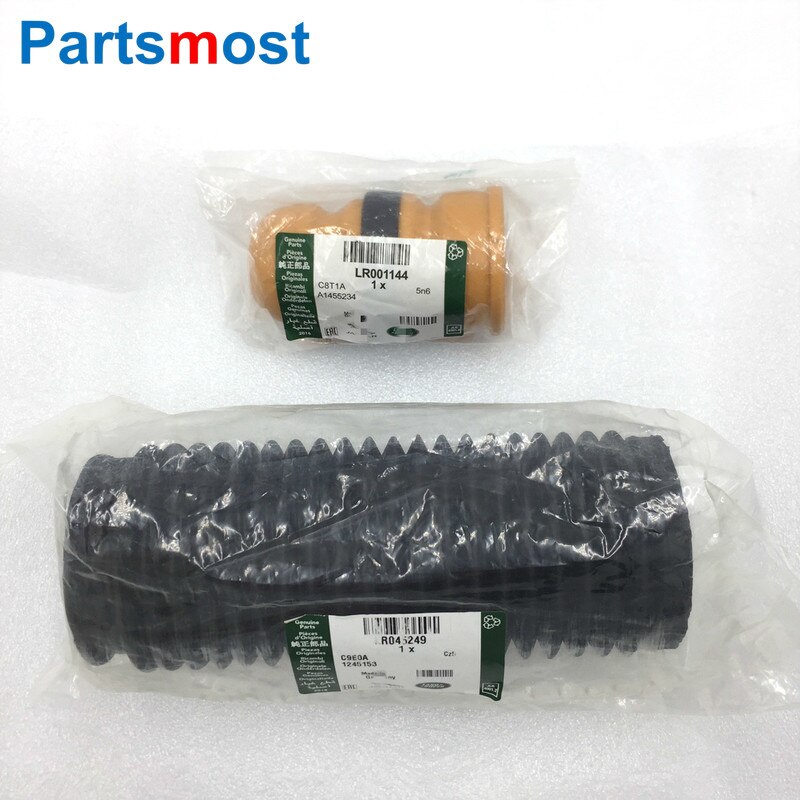 Amortiguador de impacto frontal, soporte de montaje aislante, amortiguador de goma, cubierta de polvo para FREELANDER LR2 EVOQUE LR032578 018785 001144 045249: SET 2PCS-CD