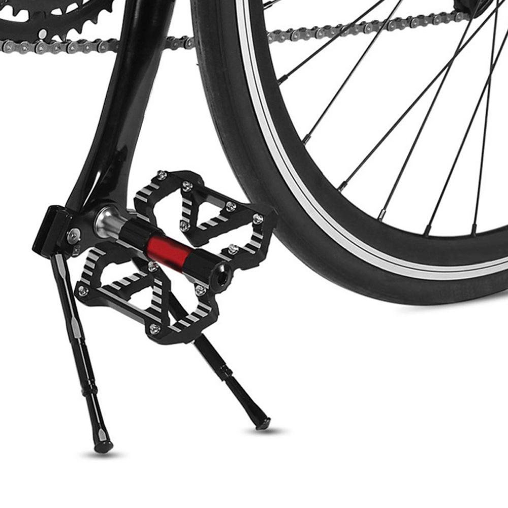 Mountain Bike Road Adjustable Crank Bike Stand Pedal Support Bracket Adjustable MTB Road Bicycle Kickstand Parking Rack Support