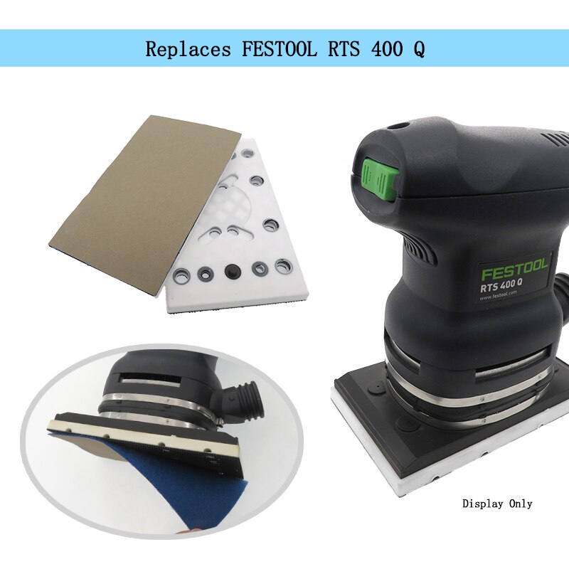 80mm X 130mm Sanding Pad Festool 489252 RTS 400 Replacement Backing Plate Power Tools For Hook Loop Sanding Disc Sandpaper