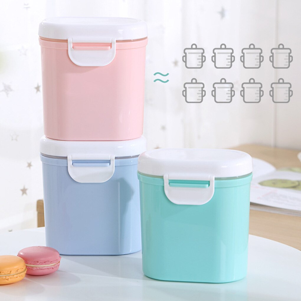 Mærke baby mælkepulver beholder modermælkserstatning dispenser bærbar stabelbar snacks opbevaringsboks