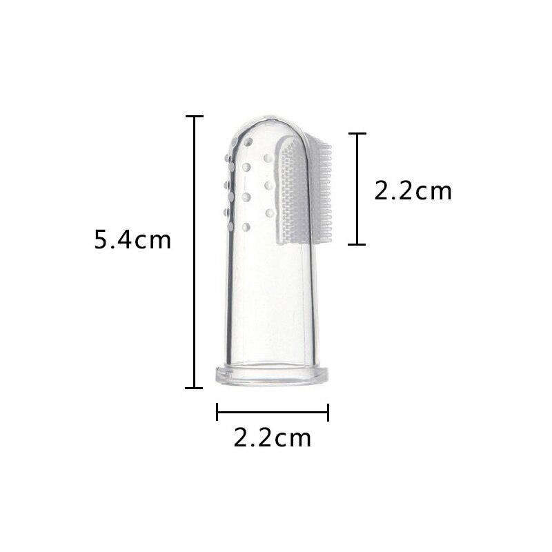 Cepillo de dientes de dedo de silicona para formación de dientes