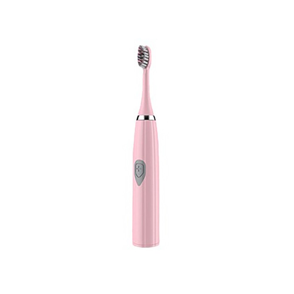 Three-head Electric Toothbrush Household Adult Couple Models Ultrasonic Toothbrush Waterproof Male and Female Models: Pink