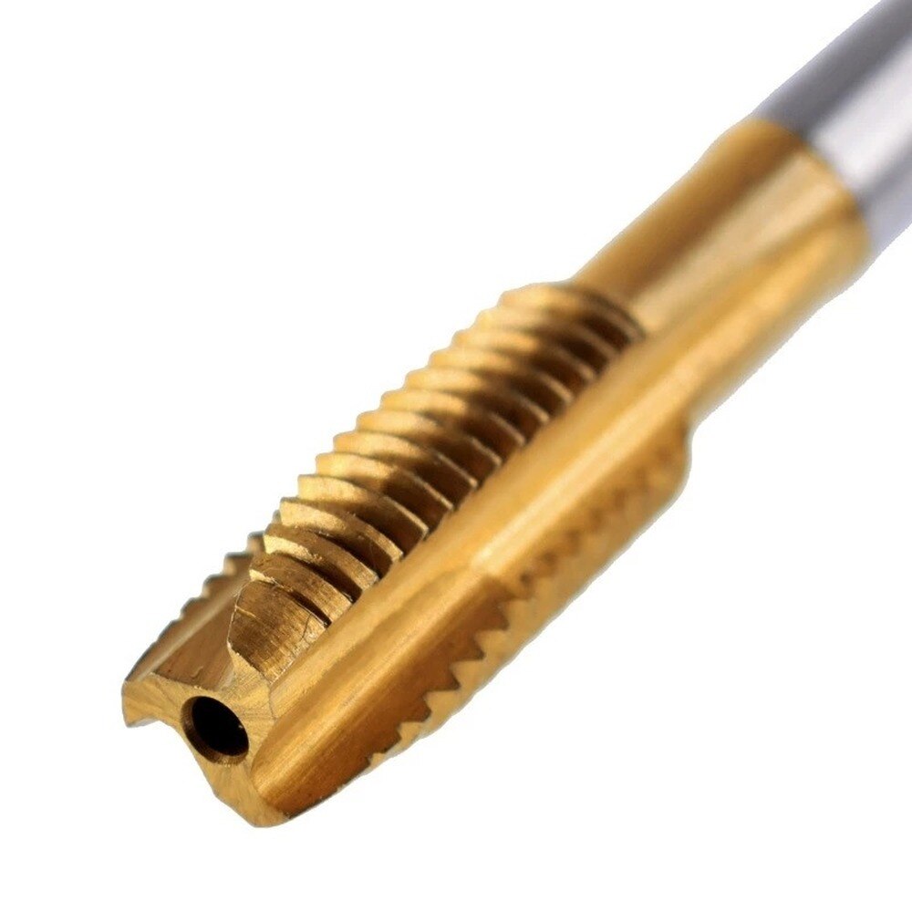 HSS Steel Screw Tap Titanium Coated Spiral Metric Thread Tap M2/M2.5/M3/M3.5/M4/M5/M6 Hand Tap woodworking tools