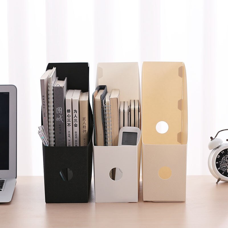 Kontor dokument fil opbevaringsboks sammenfoldelig desktop organizer multifunktionelle bøger blyant diverse opbevaring box office forsyninger