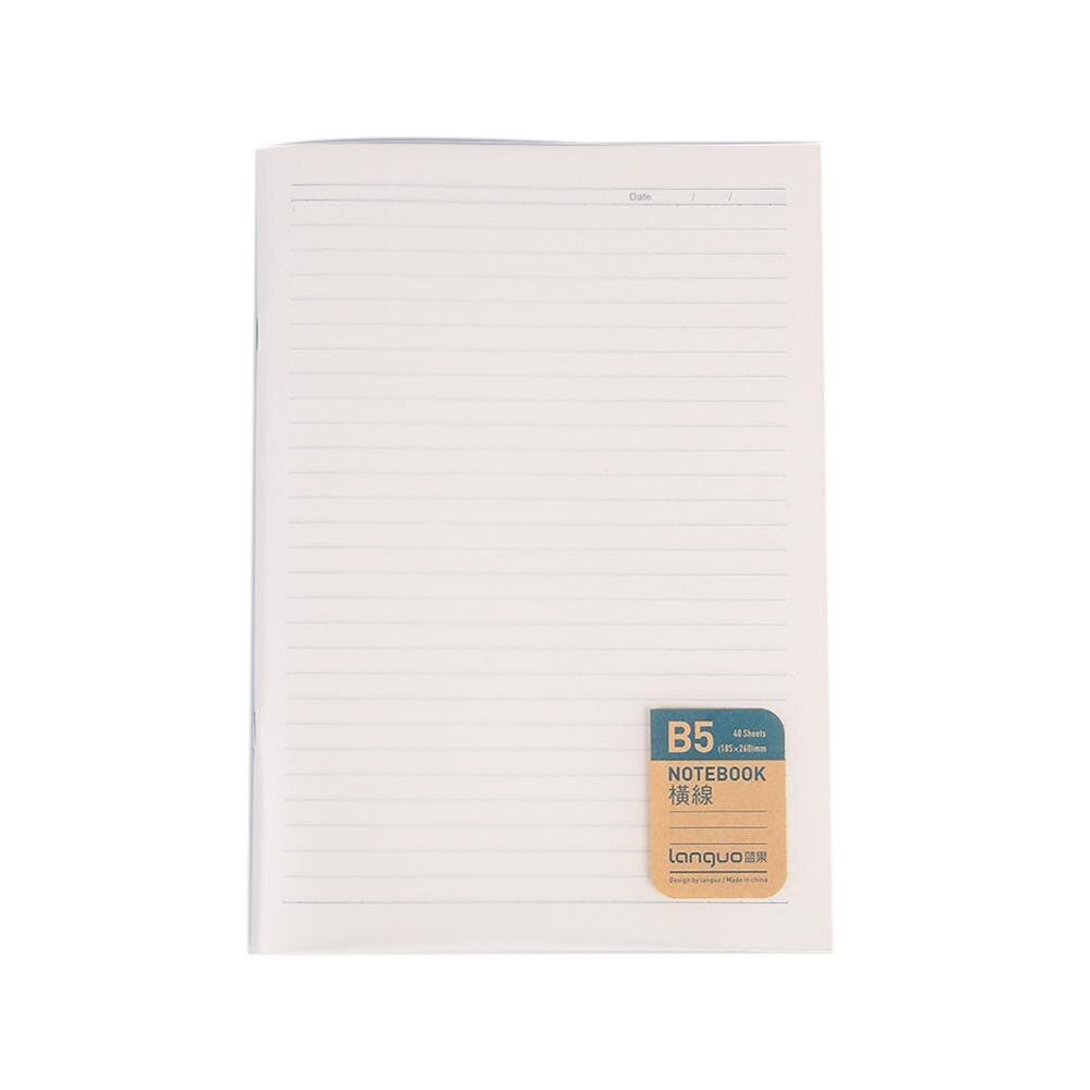 1PC A5 B5 Horizontal Line Grid Notebook Diary Paper Office Graffiti Stationery Writing For Student Supplies School Notebook H8Q2: grid / B5