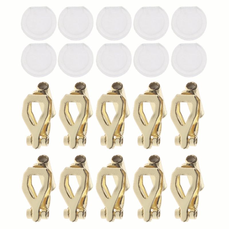 20Pcs Diy Oorbel Converter Met Comfort Oorbel Pads Turn Elke Doorstoken Oorbellen In Clip-On Geen Doorboord sieraden Bevindingen: LG