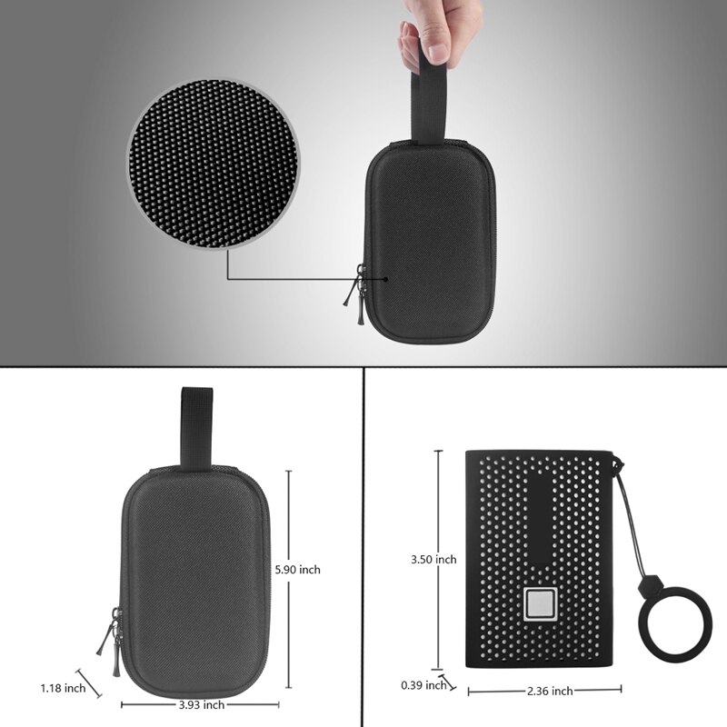 EVA étui à disque dur voyage sac de transport housse de protection étui rigide de stockage pour Samsung T7 presse Portable SSD étui