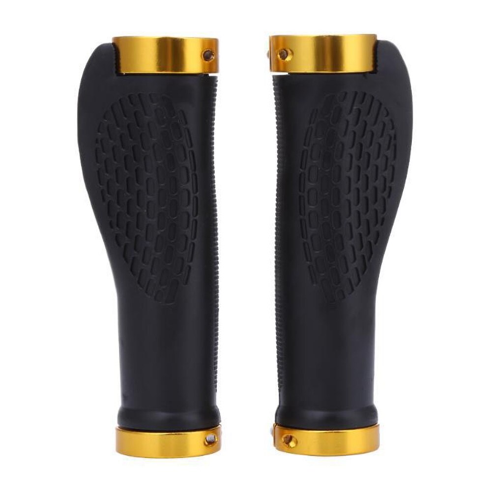 1 paire de ruban de poignée de guidon en caoutchouc pour vtt, antidérapant, verrouillage, accessoires de cyclisme: YELLOW