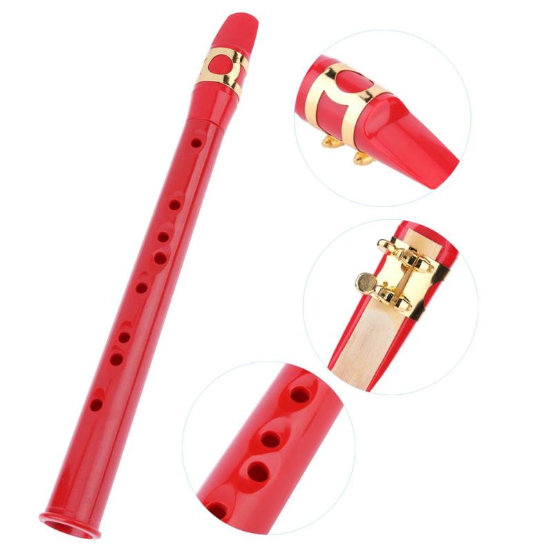 Mini Portable Pocket Bb Saxophone Sax Woodwind Instrument with Carrying Bag