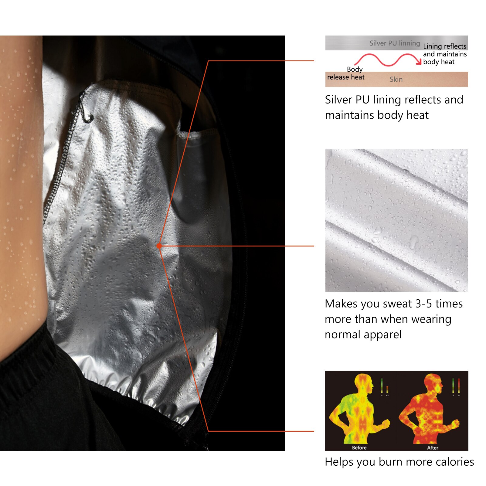 Bassdash Lightbare Sieger Ripstop Sauna Schweiß Jacke Für Männer Frauen Lauf Fitnessstudio trainieren Winddicht Boxen Radfahren Verlieren Gewicht